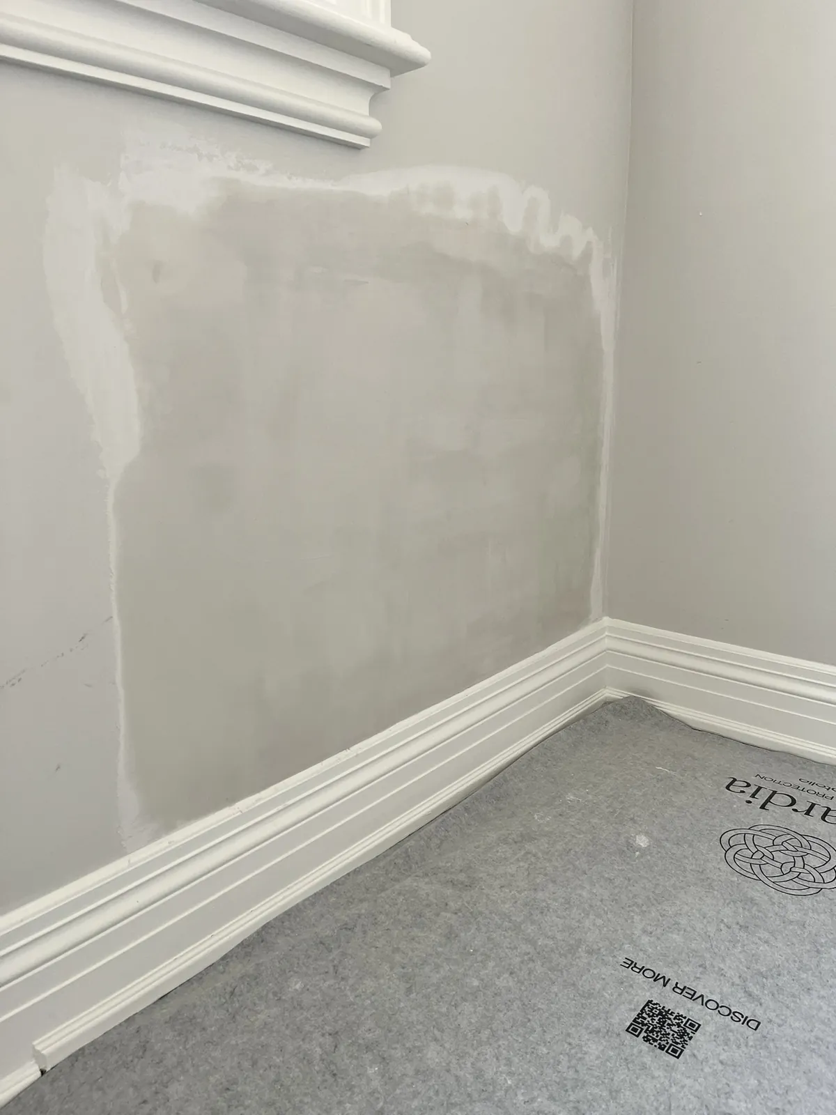 Wall repair during drywall finishing